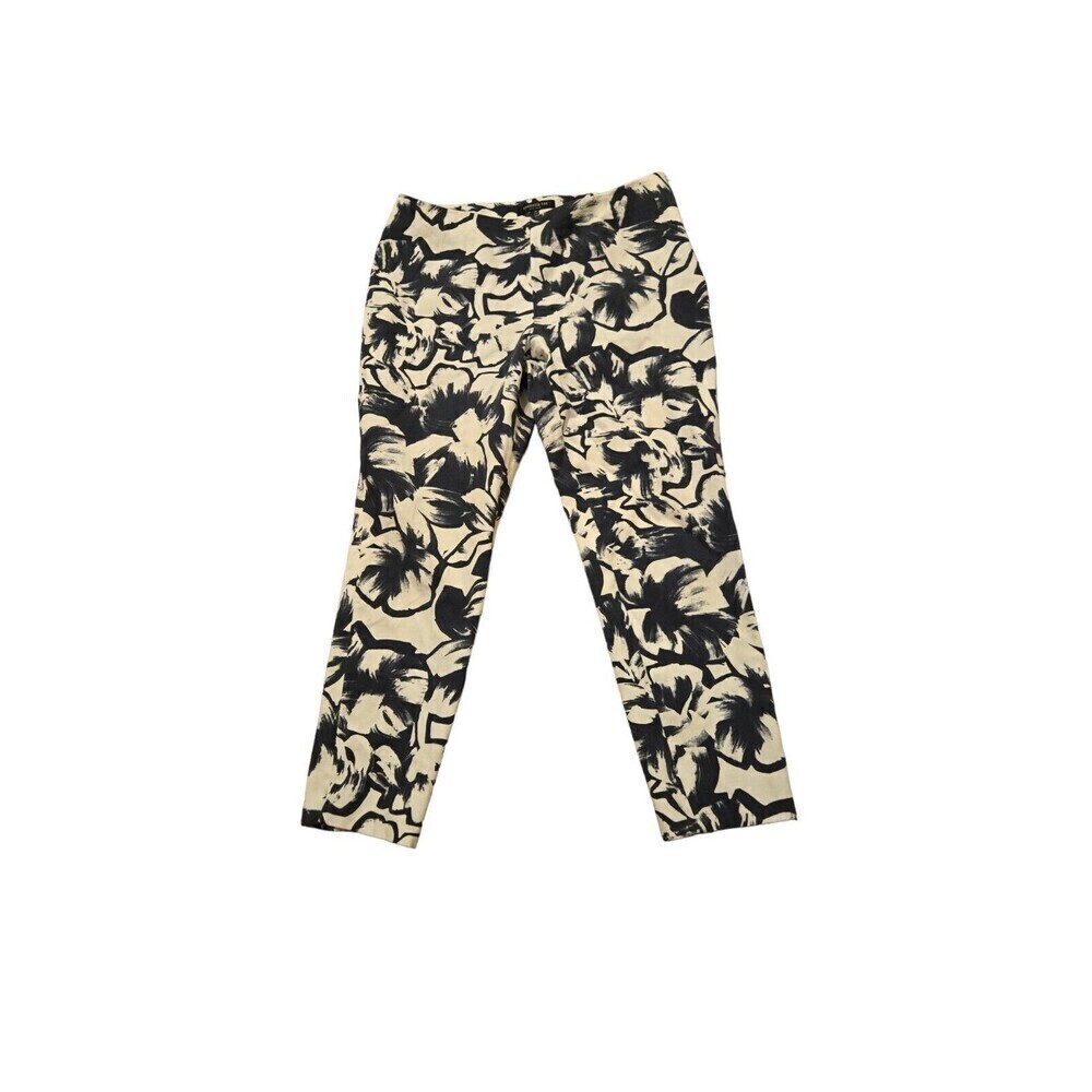 Floral Print Straight Leg Pants